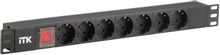 Блок распределения питания ITK (PH12-7D3) гор.размещ. 7xSchuko базовые ...