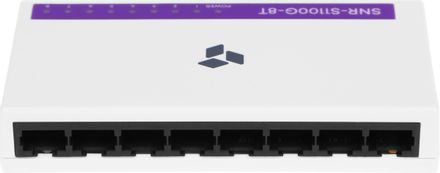 Коммутатор SNR SNR-S1100G-8T, неуправляемый, 8 RJ-45, 10/100/1000 Мбит/с