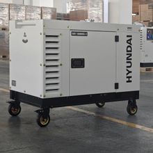 Изображение товара Дизельный генератор Hyundai DHY 10000SE-3, 380 В, 8.5кВт, на колёсах с АКБ
