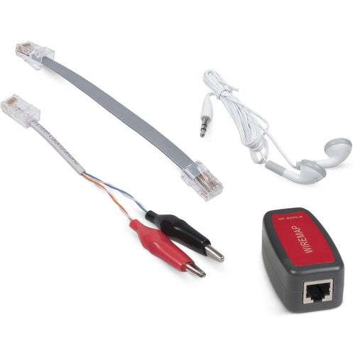Кабельный тестер CABEUS CT-LCD-RJ45-Scan черный, красный