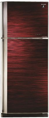 Холодильник двухкамерный Sharp SJ-GV58ARD Hybrid Cooling, красный/черный
