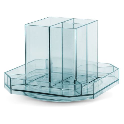 Органайзер настольный Deli 8942BLUE, 140x140x98, пластик, синий