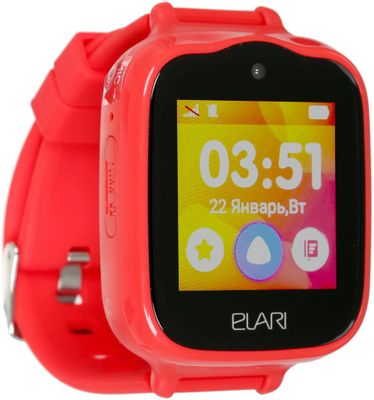 Смарт-часы ELARI KidPhone Алиса 4G Bubble, красный/красный