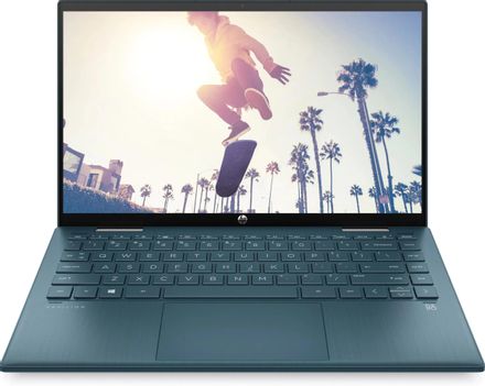 Ноутбук HP Pavilion x360 14-dy0006ur 14", трансформер,  Intel Core i3 1125G4 2ГГц, 4-ядерный, 8ГБ DDR4, 256ГБ SSD,  Intel Iris Xe graphics, FreeDOS 3.0, синий [3b3q7ea]