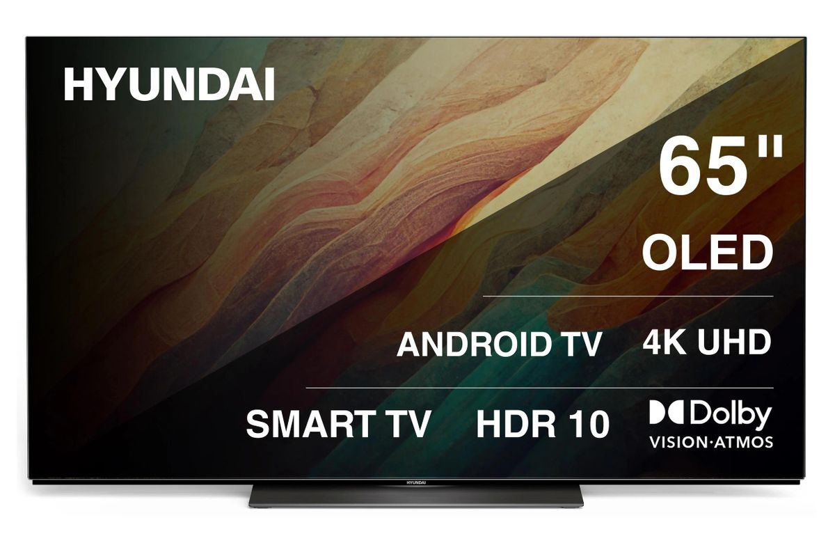 65" Телевизор Hyundai H-LED65OBU7700, OLED, 4K Ultra HD, черный, СМАРТ ТВ, Android TV