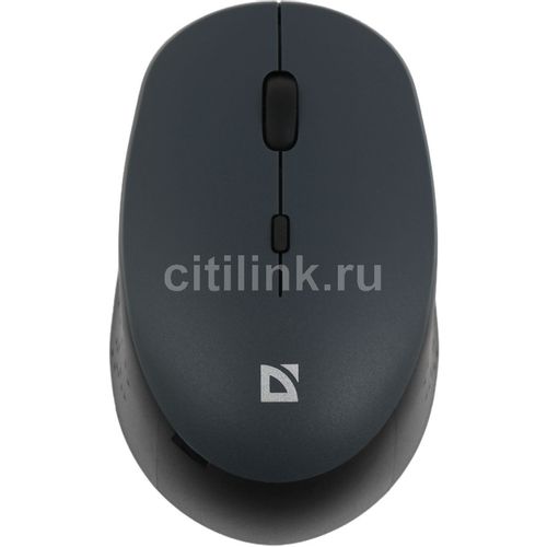 Мышь беспроводная Defender Auris MB-027, радио, оптическая, USB, 1600dpi, серый [52029]