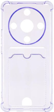 Чехол (клип-кейс) ZIBELINO Silicone Card Holder, для Honor X9b, сиреневый [zsch-hon-x9b-cam-lil]