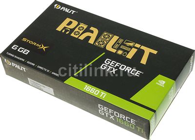 Видеокарта Palit NVIDIA GeForce GTX 1660TI PA-GTX1660Ti STORMX 6G