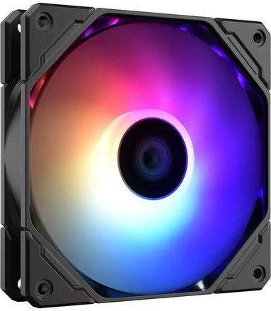 Вентилятор ID-COOLING TF-12025 Pro 120мм, 4-pin, 1800об/мин, 35.2 дБ, ARGB, черный, Ret [tf-12025-pro argb]