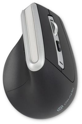 Мышь Oklick 991MW, вертикальная, оптическая, беспроводная, USB, серый [1885263]