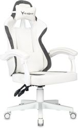 Кресло игровое KNIGHT Волк (Wolf Wh), экокожа, до 120кг, белый