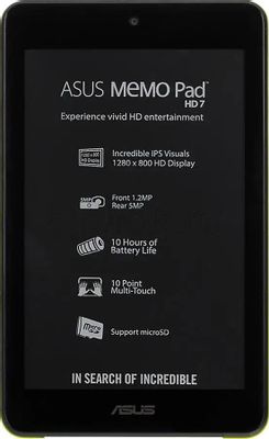 Планшет ASUS ME173X-1F094A 7",  1GB, 16GB, Wi-Fi,  Android 4.2 желтый [90nk00b4-m04710]