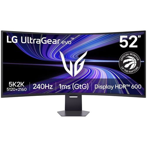 51.6" Монитор LG UltraGear 52G930B-B, 5120x2160, VA, 240Гц, 2хHDMI, 1хDP, изогнутый, черный [52g930b-b.aruz]