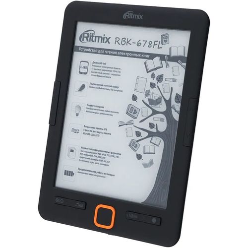 Электронная книга Ritmix RBK-678FL, 6″, черный