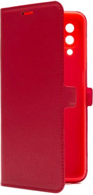 Чехол (флип-кейс) BORASCO для Samsung Galaxy M32, противоударный, красный [40351]