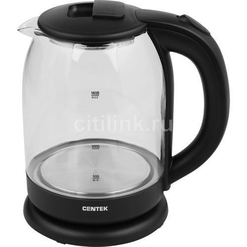 Чайник электрический CENTEK CT-0010, 1.8л, стекло