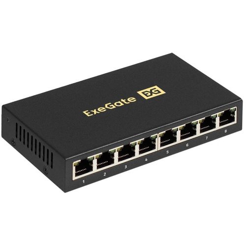 Коммутатор EXEGATE EDGS-1008D, неуправляемый, 8 RJ-45, 10/100/1000 Мбит/с [ex298694rus]