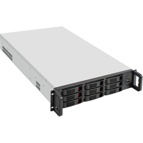 Корпус для сервера монтируемый в стойку EXEGATE Pro EX294280RUS, 2U, 2 x 800 Вт, черный/серебристый