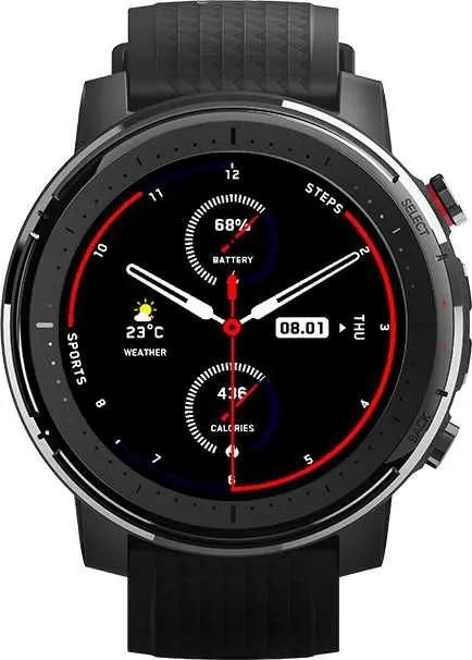 Amazfit stratos clearance dial size