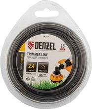 Изображение товара Леска для садовых триммеров DENZEL 96217,  2.4мм, 15м