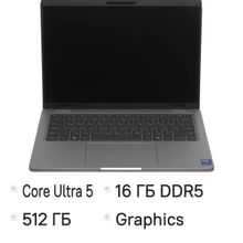 Изображение товара Ноутбук Dell Pro 14 Plus 14 IPS Intel Core Ultra 5 235U 16ГБ 512ГБ Linux серый