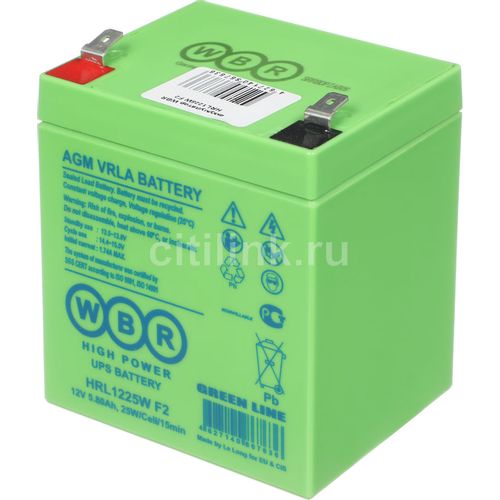 Аккумуляторная батарея WBR HRL1225W F2 для ИБП, 12В, 5.8Ач [hrl1225w f2 wbr]