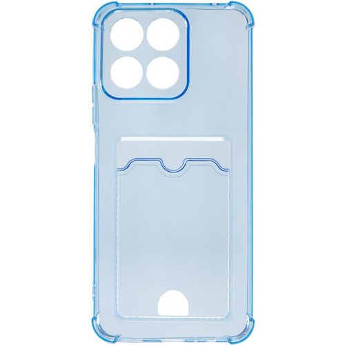 Чехол (клип-кейс) ZIBELINO Silicone Card Holder, для Honor X7c, голубой [zsch-hon-x7c-cam-lblu]