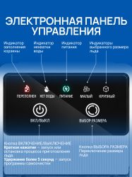 Ледогенератор TESLER ICM-1204, 140Вт, 0.75мл, белый