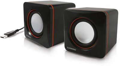 Колонки SunWind SW-SP100, 2.0, черный – купить в Ситилинк | 1624700