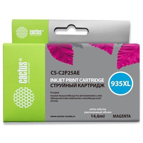 Картридж Cactus CS-C2P25AE, №935XL, пурпурный / CS-C2P25AE