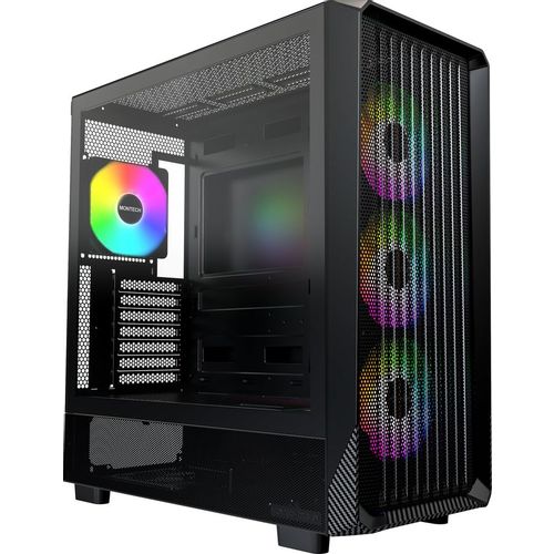 Корпус ATX MONTECH X5, Midi-Tower, без БП, черный [x5 black]