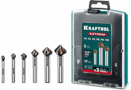 Набор сверл Kraftool 29734-H6, по металлу, цилиндрический, 6шт