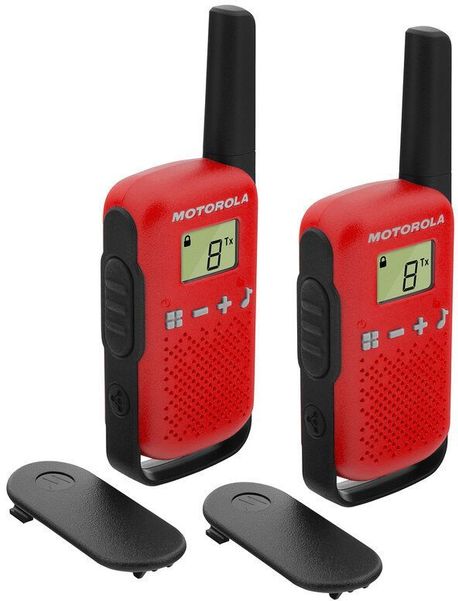 Комплект раций Motorola Talkabout T42 8кан. до 4км компл.:2шт AAA красный/черный (MT199)