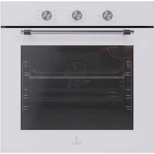 Духовой шкаф электрический LEX EDP 670 WH Max, 78л, дверца с 2 стеклами, белый