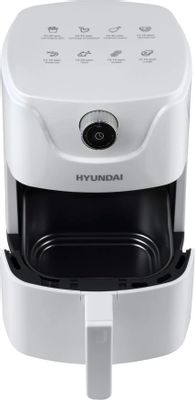 Аэрогриль Hyundai HYF-2052, белый и серебристый – купить в Ситилинк ...