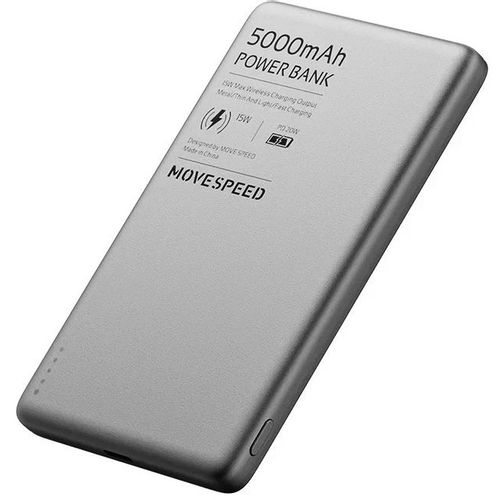 Внешний аккумулятор (Power Bank) MOVESPEED YSPBS05, 5000мAч, серый [yspbs05 grey]