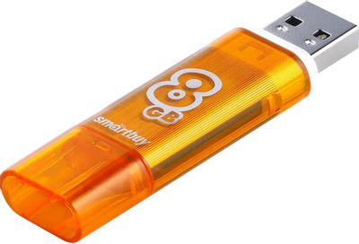 Флешка USB SMARTBUY Glossy 8ГБ, USB2.0, оранжевый [sb8gbgs-or] – купить ...