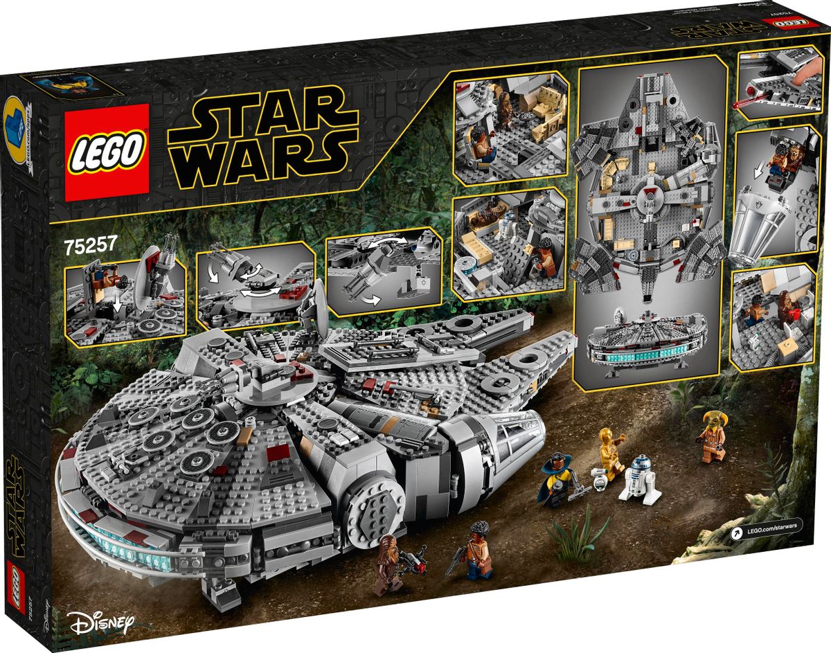 Обзор товара конструктор Lego Star Wars Сокол Тысячелетия, 75257 (1478034)  в интернет-магазине СИТИЛИНК