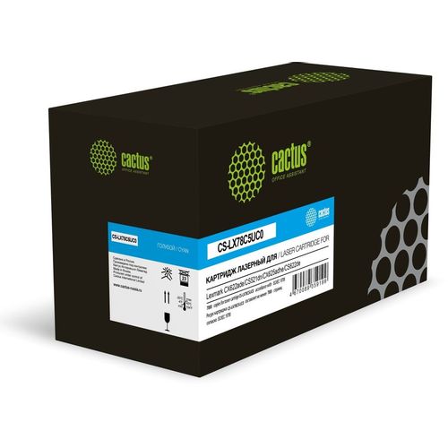 Картридж Cactus CS-LX78C5UC0, 78C5UC0/78C5UCE, голубой / CS-LX78C5UC0