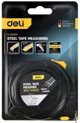 Рулетка строительная Deli DL9008P, 8м x25мм