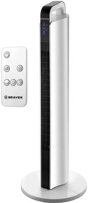 Отзывы на Вентилятор напольный BRAYER BR4955, белый и черный в интернет ...