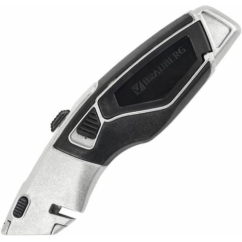 Нож канцелярский BRAUBERG 237160 Professional 18мм, черный