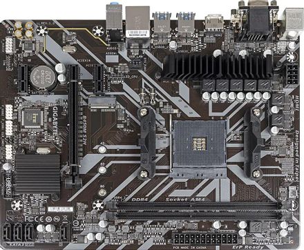 Материнская плата Gigabyte B450M S2H, SocketAM4, AMD B450, mATX, Ret