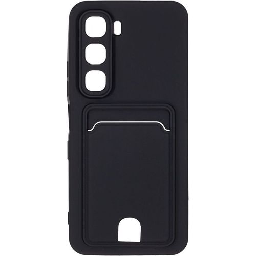 Чехол (клип-кейс) ZIBELINO Soft Matte Card Holder, для Infinix Hot 60i, черный [zsch-inf-h60i-cam-blk]