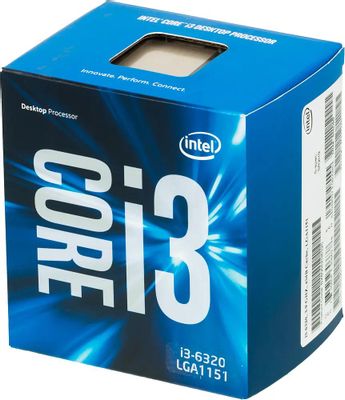 Процессор Intel Core i3 6320, LGA 1151, BOX [bx80662i36320 s r2h9 ...