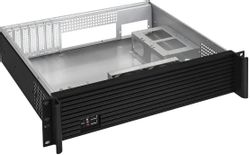 Корпус для сервера монтируемый в стойку EXEGATE Pro 350-01, 2U, черный
