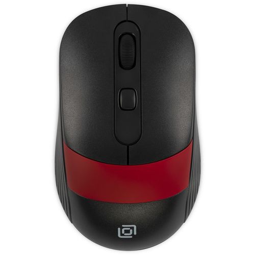 Мышь беспроводная Oklick 310MW, радио, оптическая, USB, 3200dpi, черный и красный [1869093]