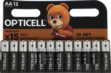 Изображение товара Батарейки OPTICELL Basic LR6 12 шт щелочные AA 1.5V