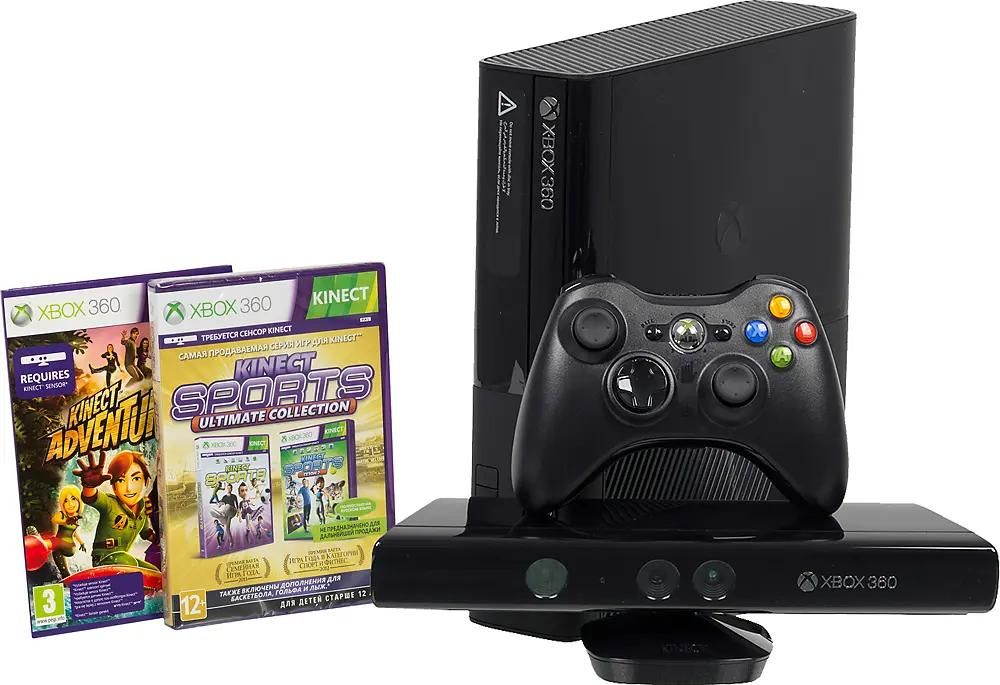 Nintendo Switch Microsoft Xbox360 4GB + KINECT Характеристики Игровая консоль Microsoft Xbox 360 E +2 игры