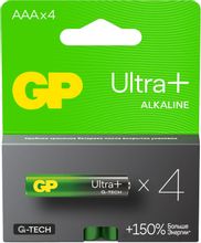 Изображение товара AAA Батарейка GP Ultra Plus Alkaline 24AUPA21-2CRSB4,  4 шт.